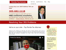 Tablet Screenshot of floridataxsolvers.com